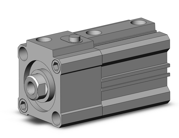 SMC CDLQA32-20D-F compact cylinder w/lock cyl, compact with lock