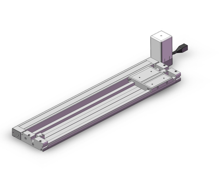 SMC LEMC32T-500 electric actuator cam follower guide slider