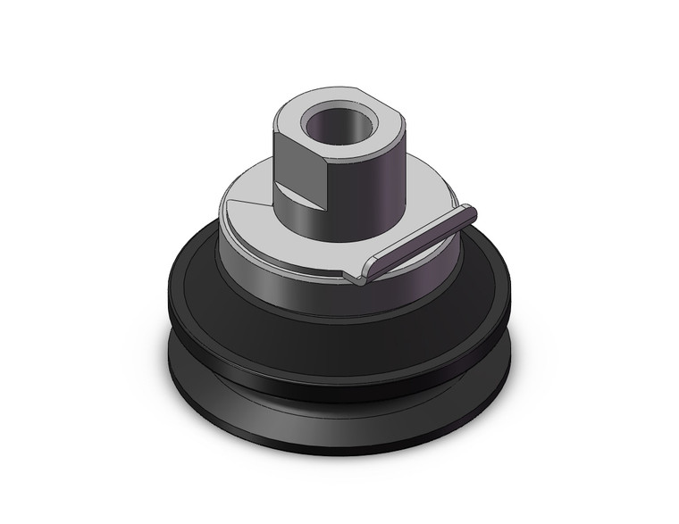 SMC ZP3E-T40BMCL-B10 vacuum pad, zp, zp2, zp3 vertical vacuum inlet w/adapter