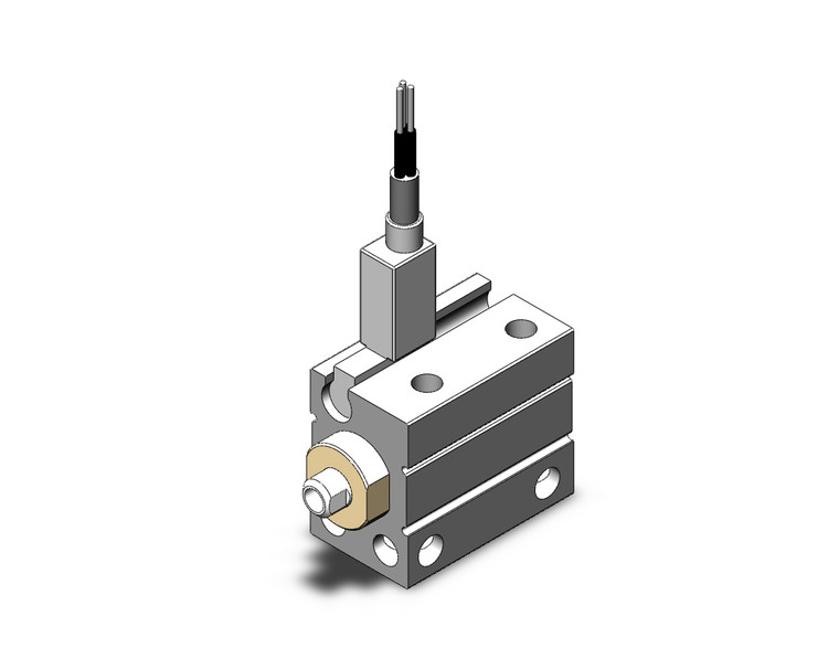 SMC CDUJB6-4D-F8NLS compact cylinder cyl, free mount, dbl acting