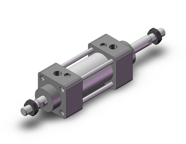 SMC MBWL125TN-300Z tie rod cylinder w/lock cylinder, mb-z, tie rod