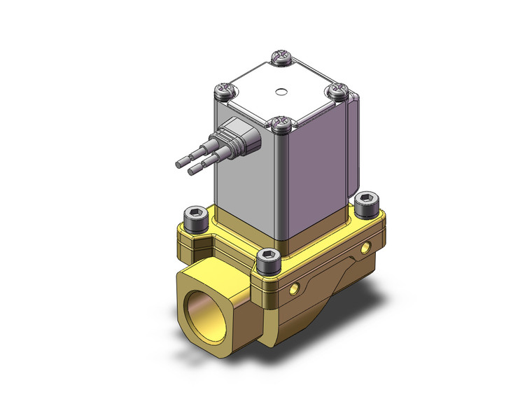 SMC VXZ246FGA 2 port valve pilot op 2 port solenoid valve, (n.c.)