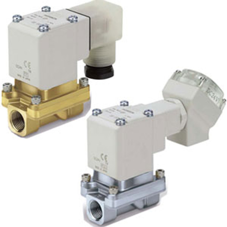 SMC VXZ2B2GABXB VXZ Series Zero Differential Pressure Type Pilot Operated 2 Port Solenoid Valve For Water
