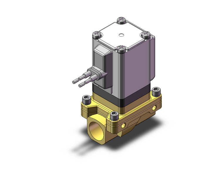 SMC VXZ2A2BF 2 port valve pilot op 2 port solenoid valve, (n.o.)