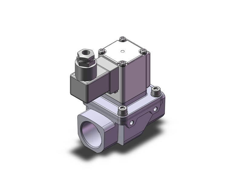 SMC VXZ262LJA 2 port valve pilot op 2 port solenoid valve, (n.c.)