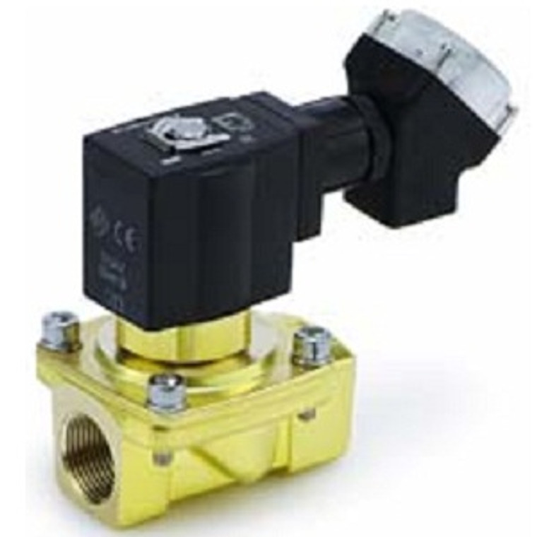 SMC VXEZ2240-04F-5DO1 VXEZ22/23 Series Energy Saving Type, Zero Differential Pressure Type Pilot Operated 2 Port Solenoid Valve, For Air, Water, Oil
