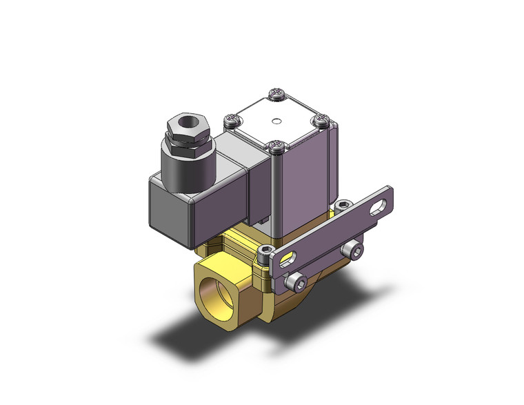 SMC VXZ242FLBXB 2 port valve pilot op 2 port solenoid valve, (n.c.)