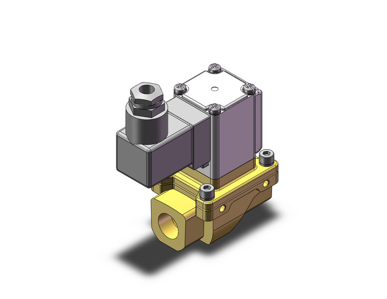 SMC VXZ242FL 2 port valve pilot op 2 port solenoid valve, (n.c.)