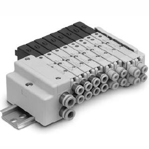 SMC SQ1441N-5L1-C6 SQ1000 Series 5 Port Solenoid Valve Plug Lead Unit Valves
