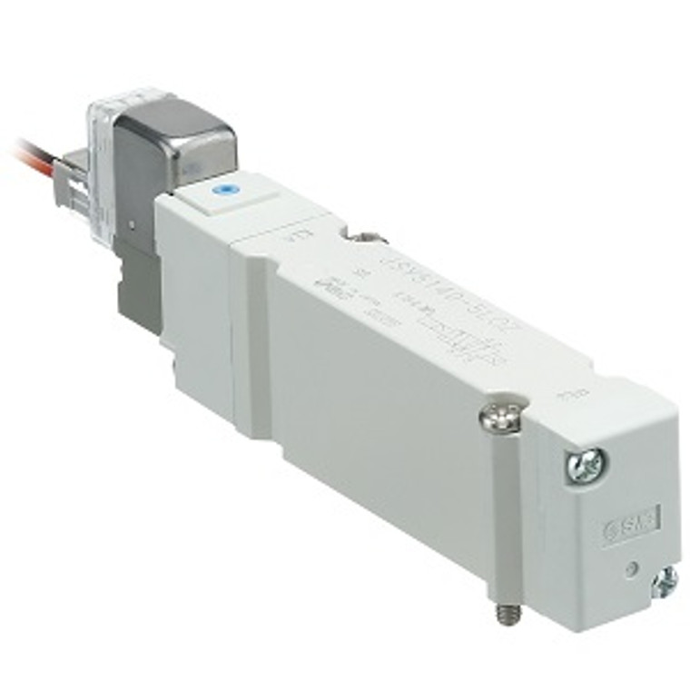 SMC JSY3440-5LZ JSY1000/3000/5000 Series Compact 5-Port Solenoid Valve Bottom Ported Non Plug-in Metal Base Valve Type