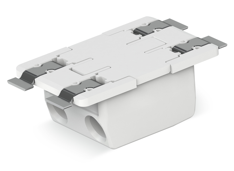 WAGO 2070-522/998-406 SMD PCB Terminal Block, 2-Pole, 6.5mm Pitch, Push-In CAGE CLAMP, 0.75mm², White, Pack of 477