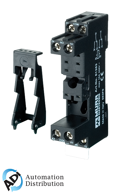 Murrelektronik 51353 rts-2fi relay socket modules, in: 250 vac/dc / 250 vac/dc / 10 a, relay socket modules