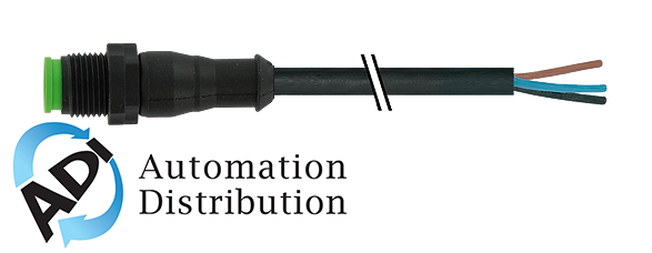 Murrelektronik 7005-12001-6130150 m12 male 0?? with cable lite, pvc 3x0.34 bk ul/csa 1.5m
