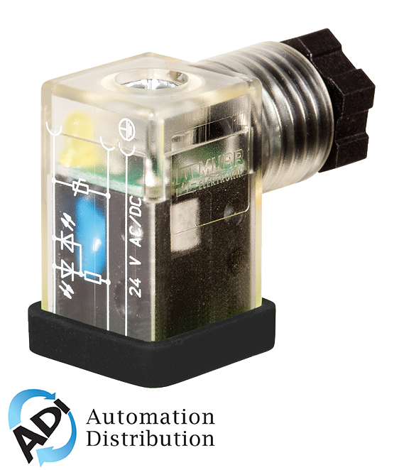 Murrelektronik 7000-30215-0000000 svs eco led valve plug form ci 9.4 mm led vdr 110v, 2+pe field-wireable m12