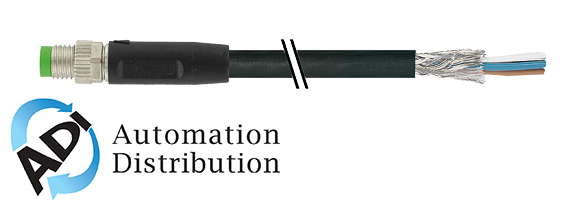 Murrelektronik 7000-08711-6410030 m8 male 0?? , shielded, pur 4x0.34 shielded black ul/csa, drag ch 0.3m