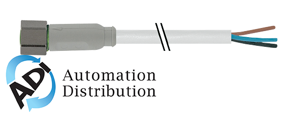 Murrelektronik 7014-08041-2100500 m8 female 0?? with cable f+b, pvc 3x0.25 gy ul/csa 5m