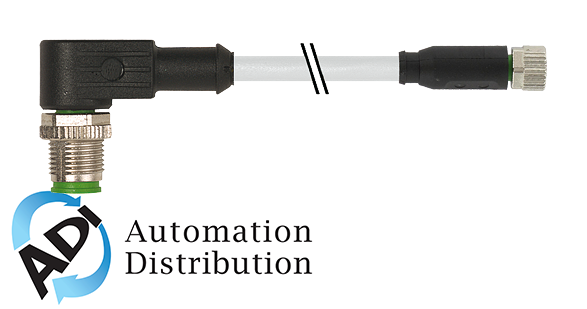 Murrelektronik 7000-40661-2200200 m12 male 90?? / m8 female 0??, pur 3x0.25 gy ul/csa 2m