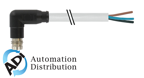 Murrelektronik 7000-08181-2300500 m8 male 90?? snap-in with cable, pur 3x0.25 gy ul/csa+drag chain 5m