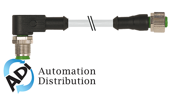 Murrelektronik 7000-40171-2530060 m12 male 90?? / m12 female 0??, pur 3x0.34 gy ul/csa+robot+drag chain 0.6m