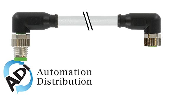Murrelektronik 7000-88091-2210060 m8 male 90?? / m8 female 90??, pur 4x0.25 gy ul/csa 0.6m