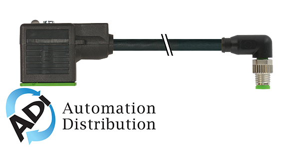 Murrelektronik 7000-88721-6130060 m8 male 90?? 3 pole / msud valve plug form a 18mm, pvc 3x0.34 black 0.6m