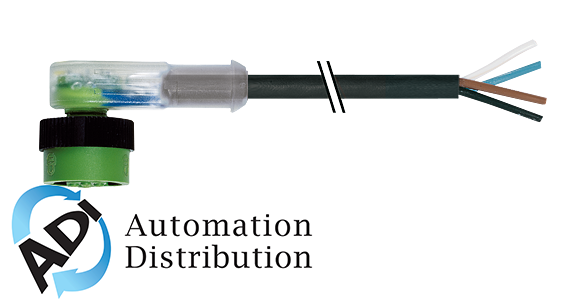Murrelektronik 7050-12421-6340150 mq12 female 90?? led, pur 4x0.34 black ul/csa, drag ch 1.5m