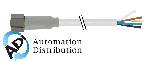 Murrelektronik 7014-08061-2110500 m8 female 0?? with cable f+b, pvc 4x0.25 gy ul/csa 5m
