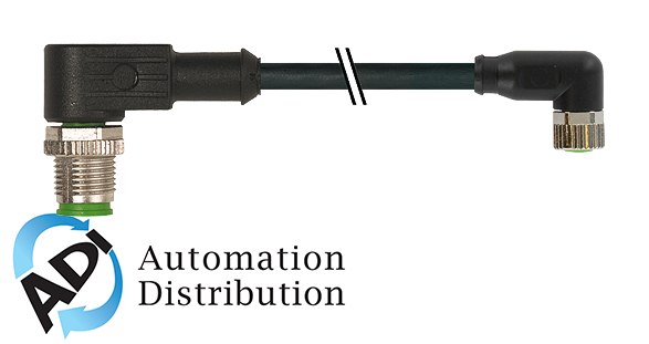 Murrelektronik 7000-40681-6500150 m12 male 90?? / m8 female 90??, pur 3x0.25 bk ul/csa+robot+drag chain 1,5m