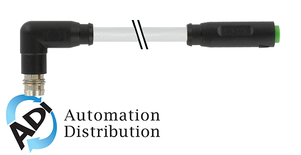 Murrelektronik 7000-88181-2200150 m8 male 90?? / m8 female 0?? snap-in, pur 3x0.25 gray, 1.5m