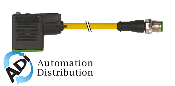 Murrelektronik 7000-88701-0330100 m8 male 0?? 3 pole / msud valve plug form a 18mm, pur 3x0.34 yellow, ul/csa, drag ch 1m