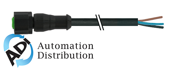 Murrelektronik 7005-12221-6141000 m12 female 0?? with cable lite, pvc 4x0.34 bk ul/csa 10m
