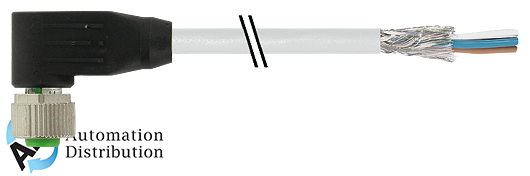 Murrelektronik 7000-13261-3300150 m12 female 90?? shielded, pvc 4x0.34 shielded gray, 1.5m