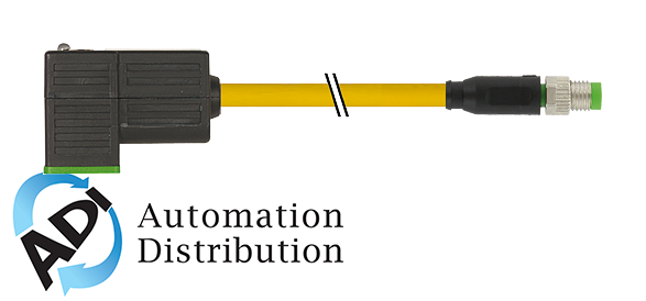 Murrelektronik 7000-88415-0330060 m8 male 0?? 3p/msud valve plug form ci 9.4 mm(small), pur 3x0.34 yellow, ul/csa, drag ch 0.6m