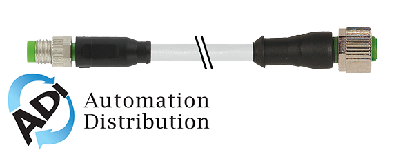 Murrelektronik 7000-88241-2200200 m8 male 0?? / m12 female 0?? 3 pole, pur 3x0.25 gray, 2m