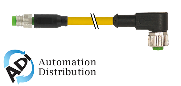 Murrelektronik 7000-88261-0500150 m8 male 0?? / m12 female 90??, pur 3x0.25 ye ul/csa+robot+drag chain 1.5m