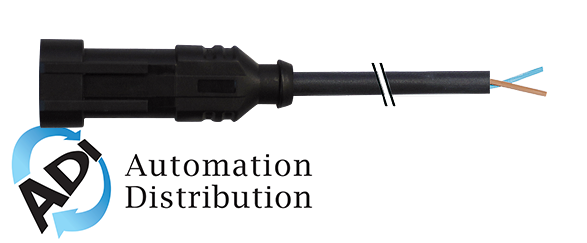 Murrelektronik 7072-73301-5120300 valve plug superseal male 2-pol. with cable, pur 2x0.75 bk 3m