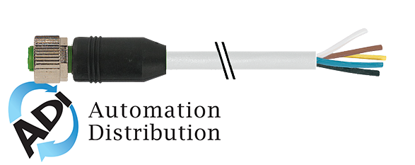 Murrelektronik 7000-17041-2920060 m12 female 0??, pur 8x0,25 gray, drag ch 0.6m