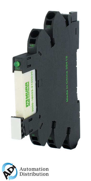 Murrelektronik 3000-16013-3100025 miro 6.2 pluggable compl.module output relay, in: 125 vac/dc - out: 250 vac/dc / 6 a, 1 c/o contact / - 6,2 mm spring clamp