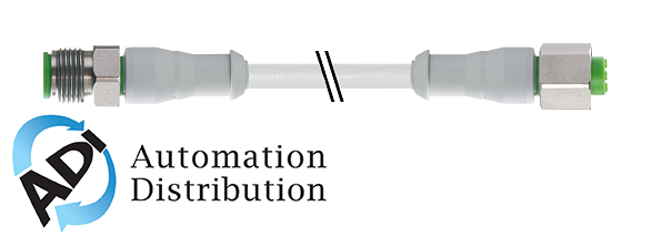 Murrelektronik 7014-40021-2140030 m12 male 0?? / m12 female 0?? f+b, pvc 4x0.34 gy ul/csa 0.3m