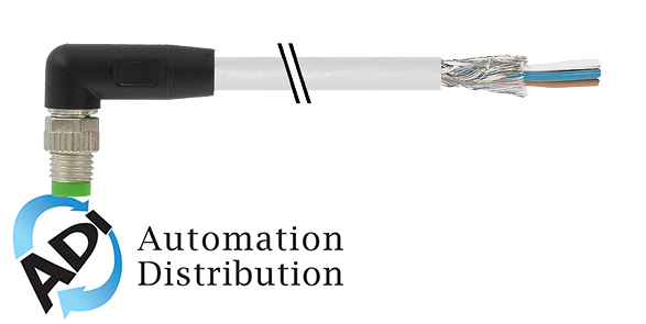 Murrelektronik 7000-08731-2010500 m8 male 90?? , shielded, pvc 4x0.34 shielded gray, ul,csa 5m