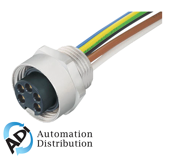 Murrelektronik 7000-78361-9770050 7/8'' female flange plug, wire 4x0.75  0.5m