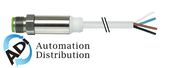 Murrelektronik 7044-12021-2140750 m12-steel male 0?? with cable, pvc 4x0.34 gy ul/csa 7.5m