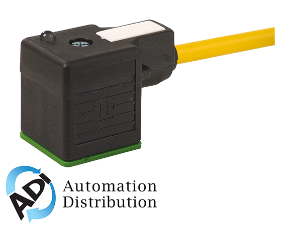 Murrelektronik 7000-18121-0280500 msud valve plug form a 18mm, pur 5x0.75 yellow, 5m