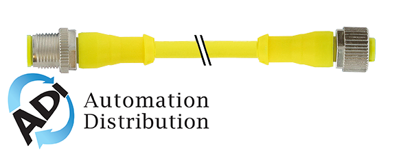 Murrelektronik 7030-40041-1260100 m12 male 0?? / m12 female 0?? aida, pur 5x0.34 ye ul/csa+drag chain 1m