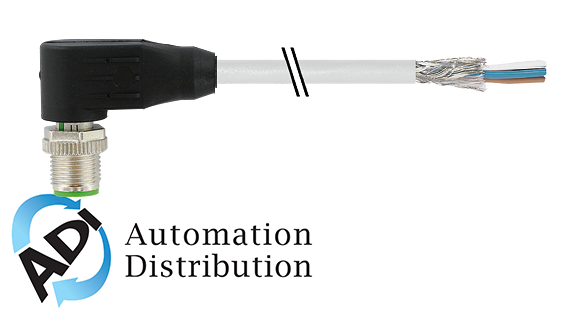 Murrelektronik 7000-13121-3180500 m12 male 90?? shielded, pur 3x0.34 shielded gray, 5m
