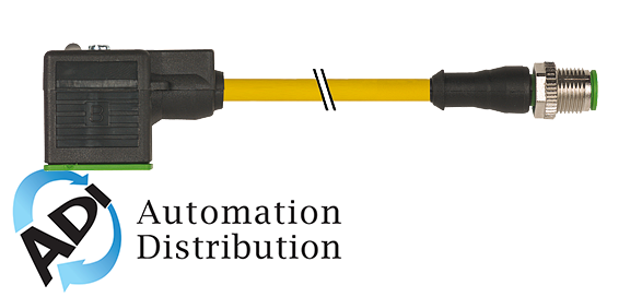 Murrelektronik 7000-40921-0350300 m12 male 0?? / msud valve plug form a 18mm, pur 5x0.34 yellow, ul/csa, drag ch 3m