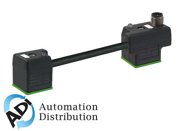 Murrelektronik 7000-89001-6360000 m8 male on top / msud double valve plug form a 18mm, pur 3x0.75 black ul/csa, drag ch ain