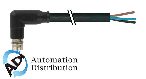 Murrelektronik 7000-08181-6500750 m8 male 90?? snap-in with cable, pur 3x0.25 bk ul/csa+robot+drag chain 7,5m