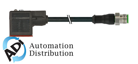 Murrelektronik 7072-40871-7540060 m12 xtreme male 0?? / msud valve plug form a 18mm, pur 2x0,75 black ul/csa, drag ch 0.6m