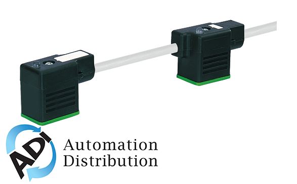 Murrelektronik 7000-58201-2170150 msud double valve plug form b 10 mm, pvc 4x0.75 gray, 1.5m
